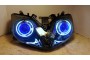 2001 - 2006 Honda CBR600F4i F4i HID BiXenon Projector headlights kit with angel eyes halo