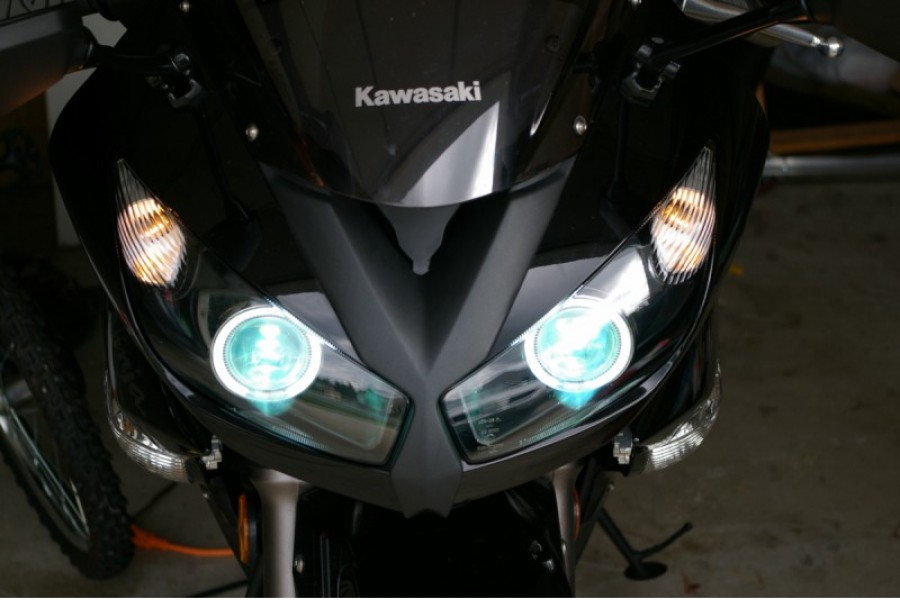 2009 - 2016 Kawasaki 650 650R 1000 ER-6f Z1000SX HID BiXenon Projector with angel
