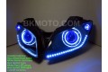 2008 - 2013 Yamaha R15 V1 V2 HID BiXenon Projector headlights kit with angel eyes halo
